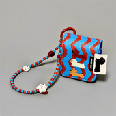 适用Airpods4耳机保护套撞色波浪可爱小狗苹果耳机套AirPods1 pro保护壳带手链airpods新3代蓝牙耳机壳女 2代