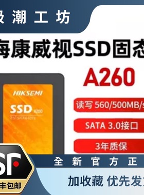 HIKVISION/海康威视 硬盘A260/E200LITE128G 256G 512G SATA3接口