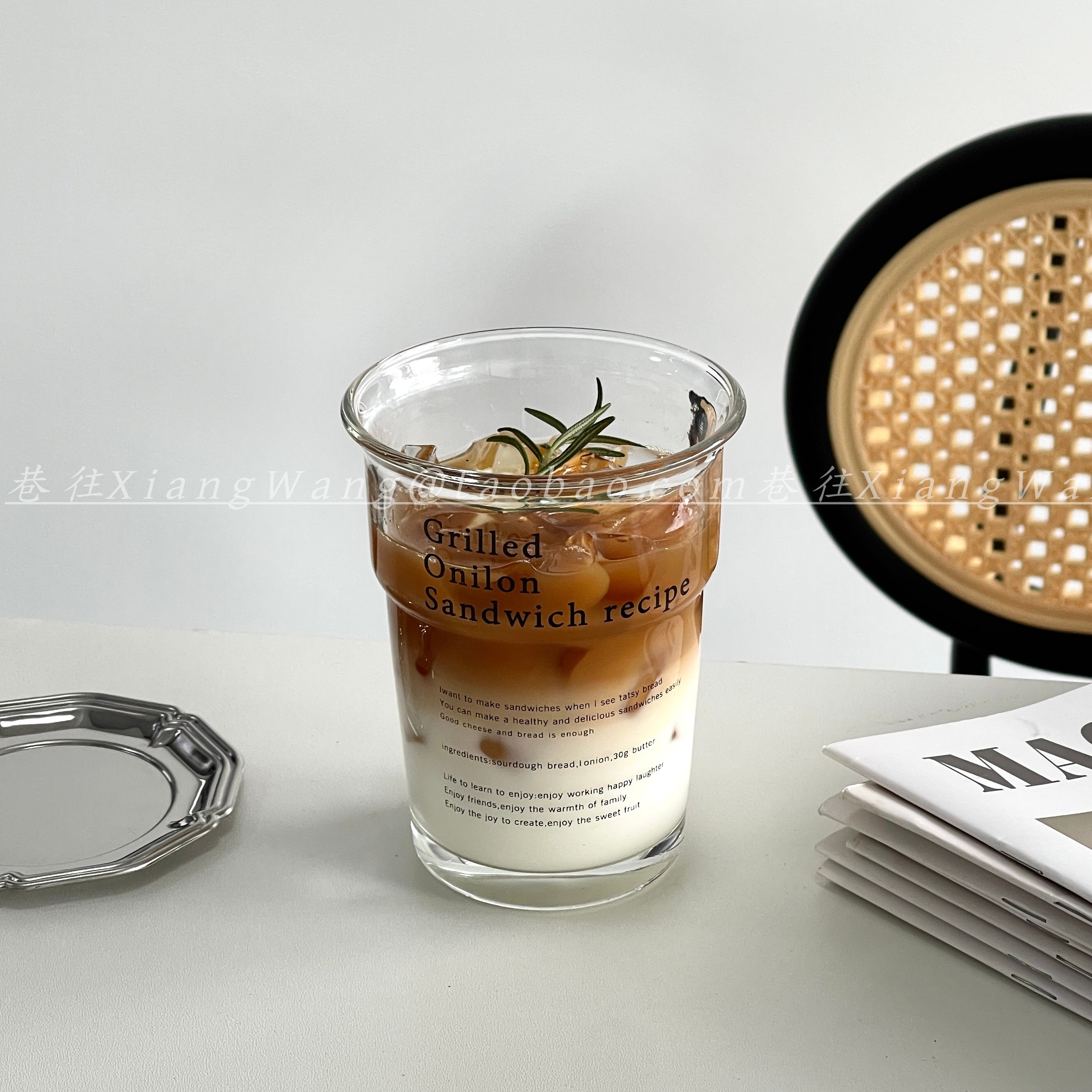 小众设计反口字母咖啡杯
