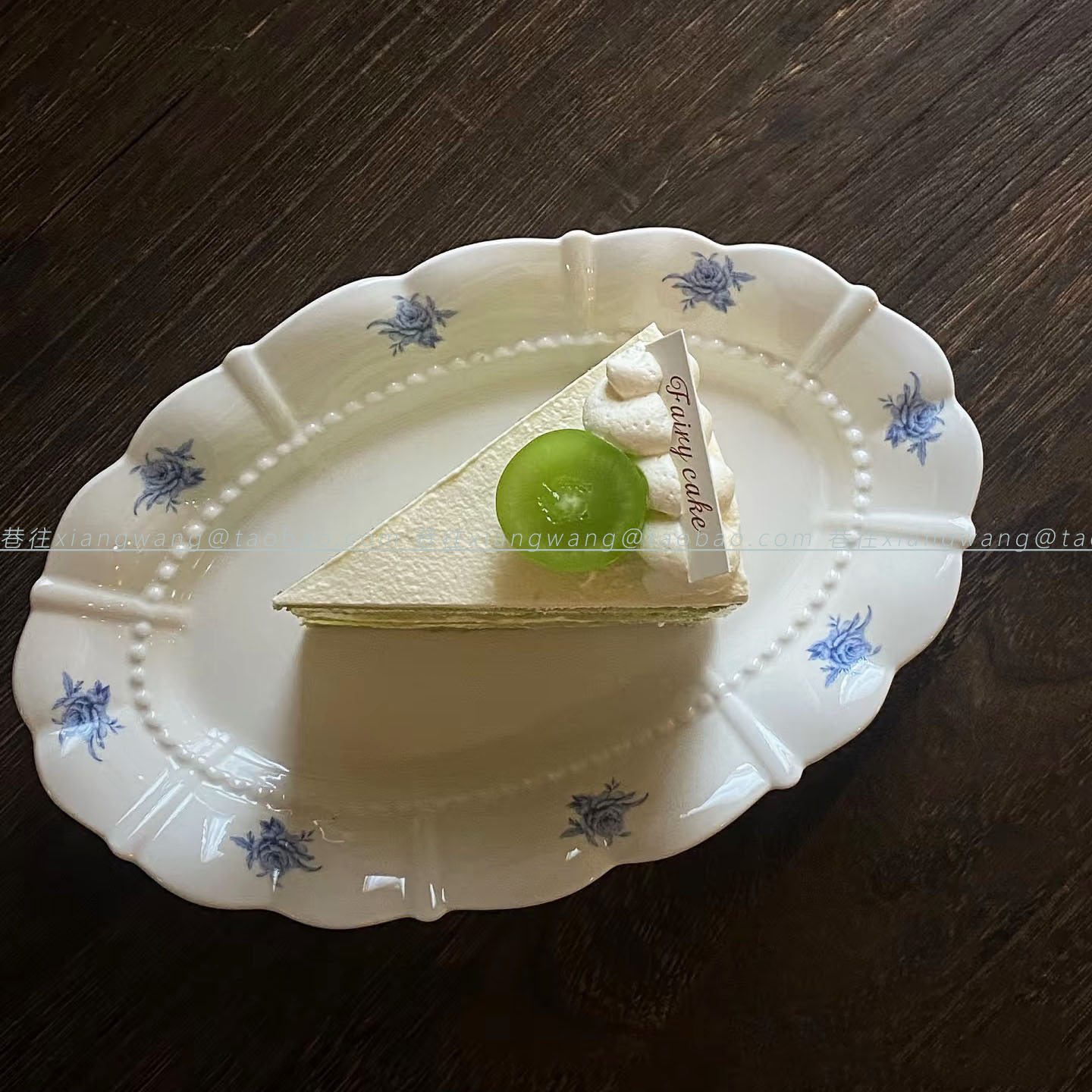 椭圆花瓣陶瓷甜品盘早餐下午茶