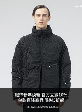 ATTEMPT AW21 曲线分割拼接棉衣