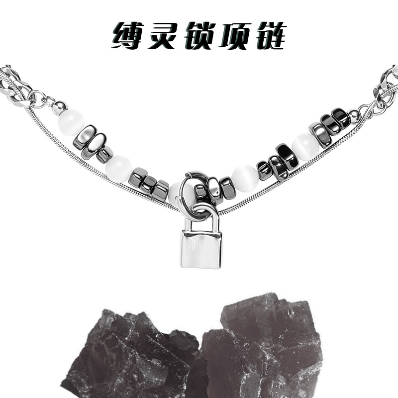 缚灵锁项链男潮ins冷淡风小众
