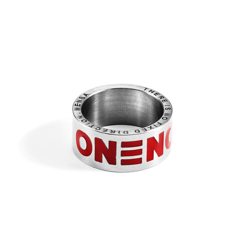 原创字母设计小众戒指男潮