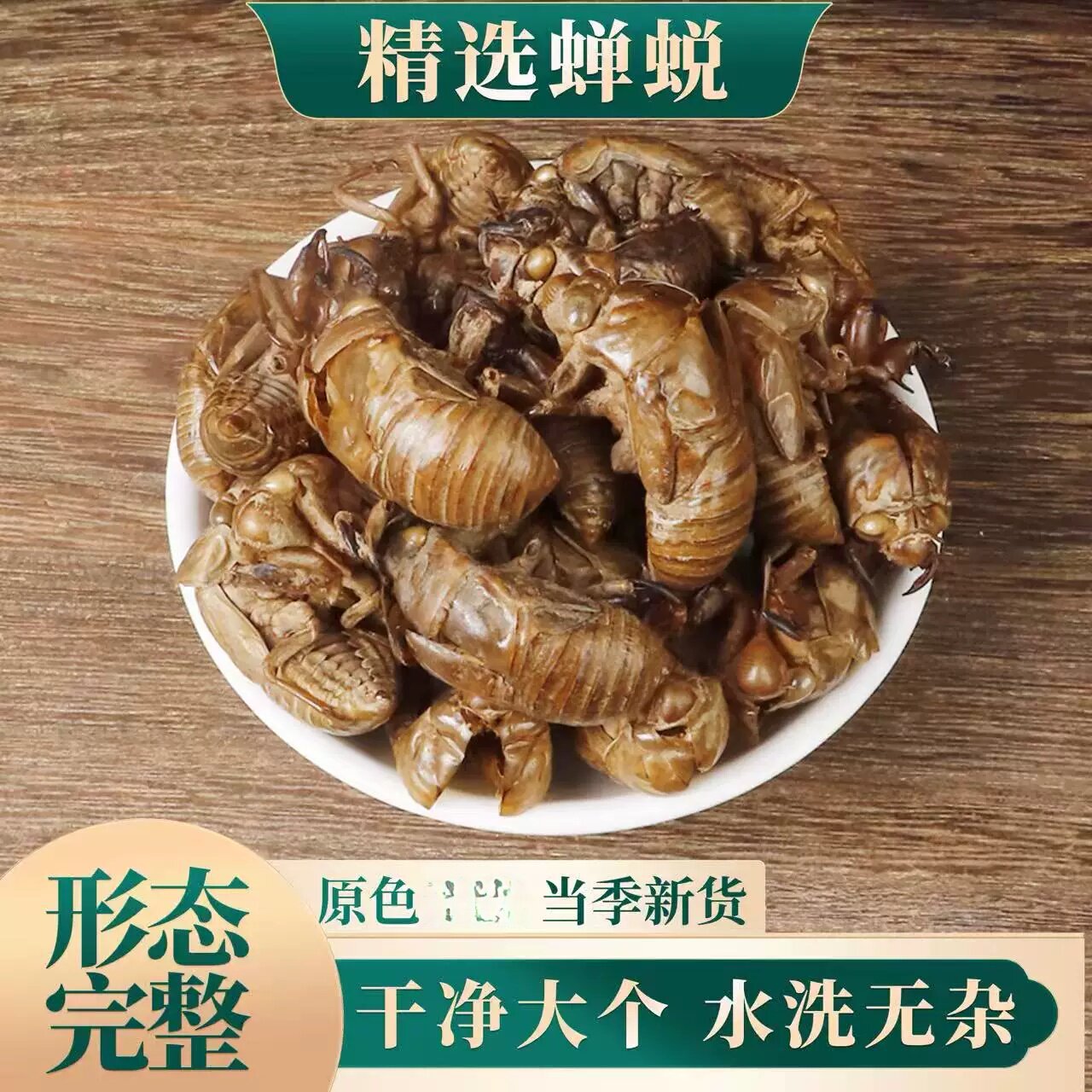 自产蝉蜕原材料散装蝉脱蝉蜕壳蝉壳蝉衣蝉皮蝉退虫退知了壳皮金蝉