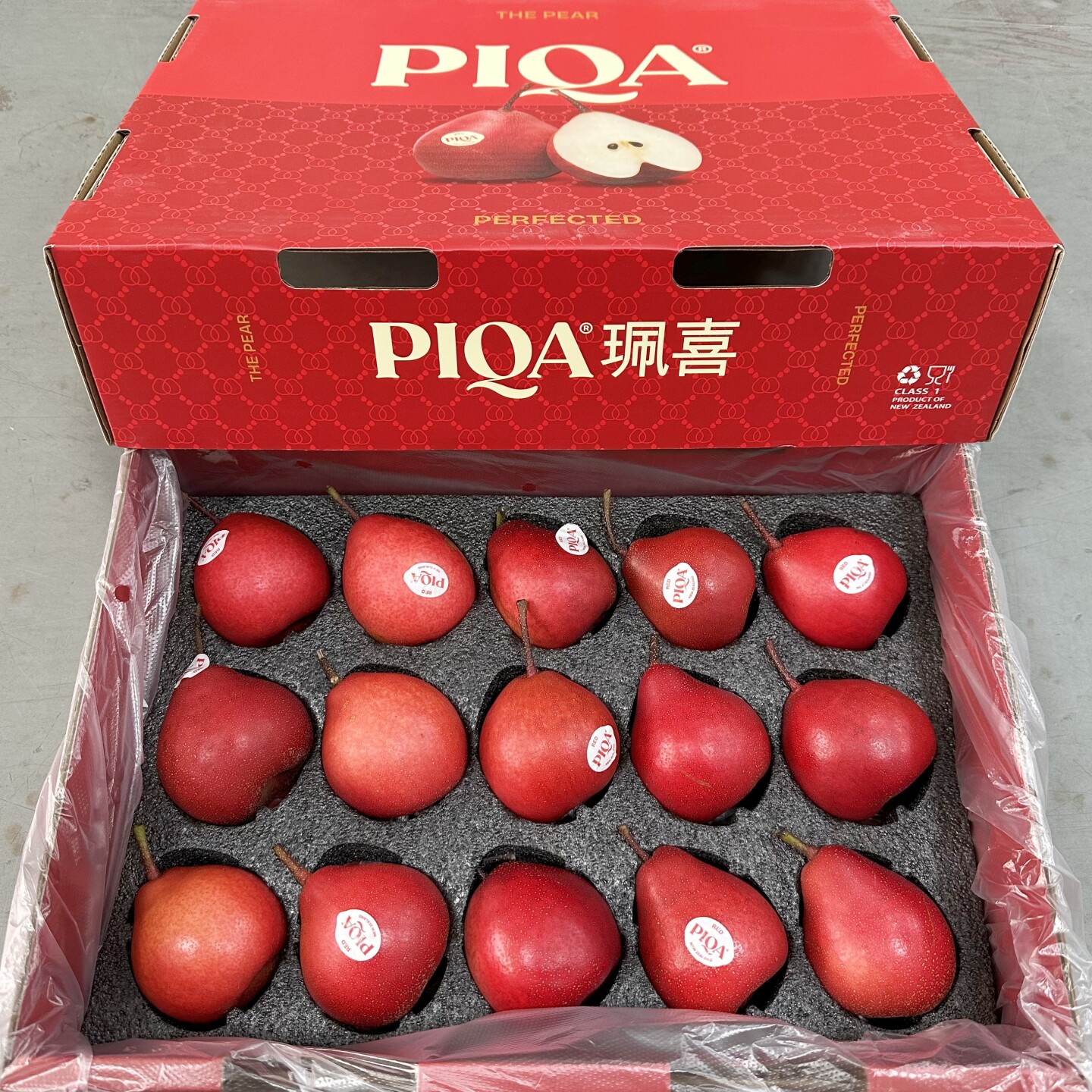 现货新西兰进口PIQA红啤梨4斤9-15只礼盒装新鲜水果脆甜多汁包邮