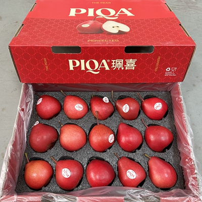 新西兰进口PIQA红啤梨4斤9-15只