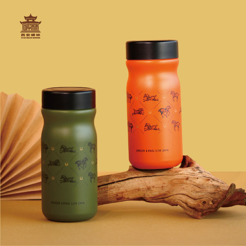 西安碑林博物馆昭陵六骏保温杯