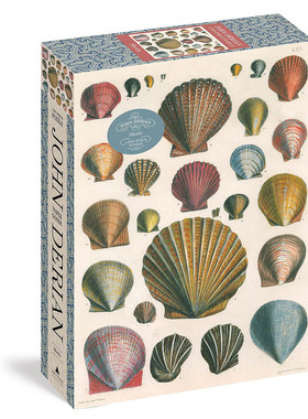 现货 约翰·德里安 贝壳拼图 1000片艺术拼图生日礼物 英文原版 John Derian Paper Goods: Shells