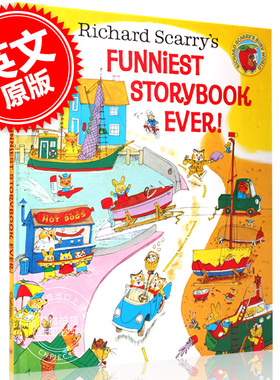 斯凯瑞：很棒的故事集 英文原版 Richard Scarry's Funniest Storybook Ever! 绘本 儿童故事读物