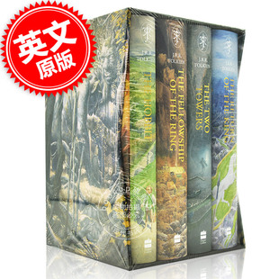 The 精装 指环王霍比特人魔戒4册 英文原版 Rings and Hobbit 托尔金奇幻小说 现货 the 中土世界 Lord