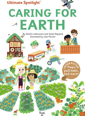 保护地球 英文原版  Ultimate Spotlight: Caring for Earth 保护地球 精装立体翻翻书 幼儿科普玩具书 STEM启蒙绘本