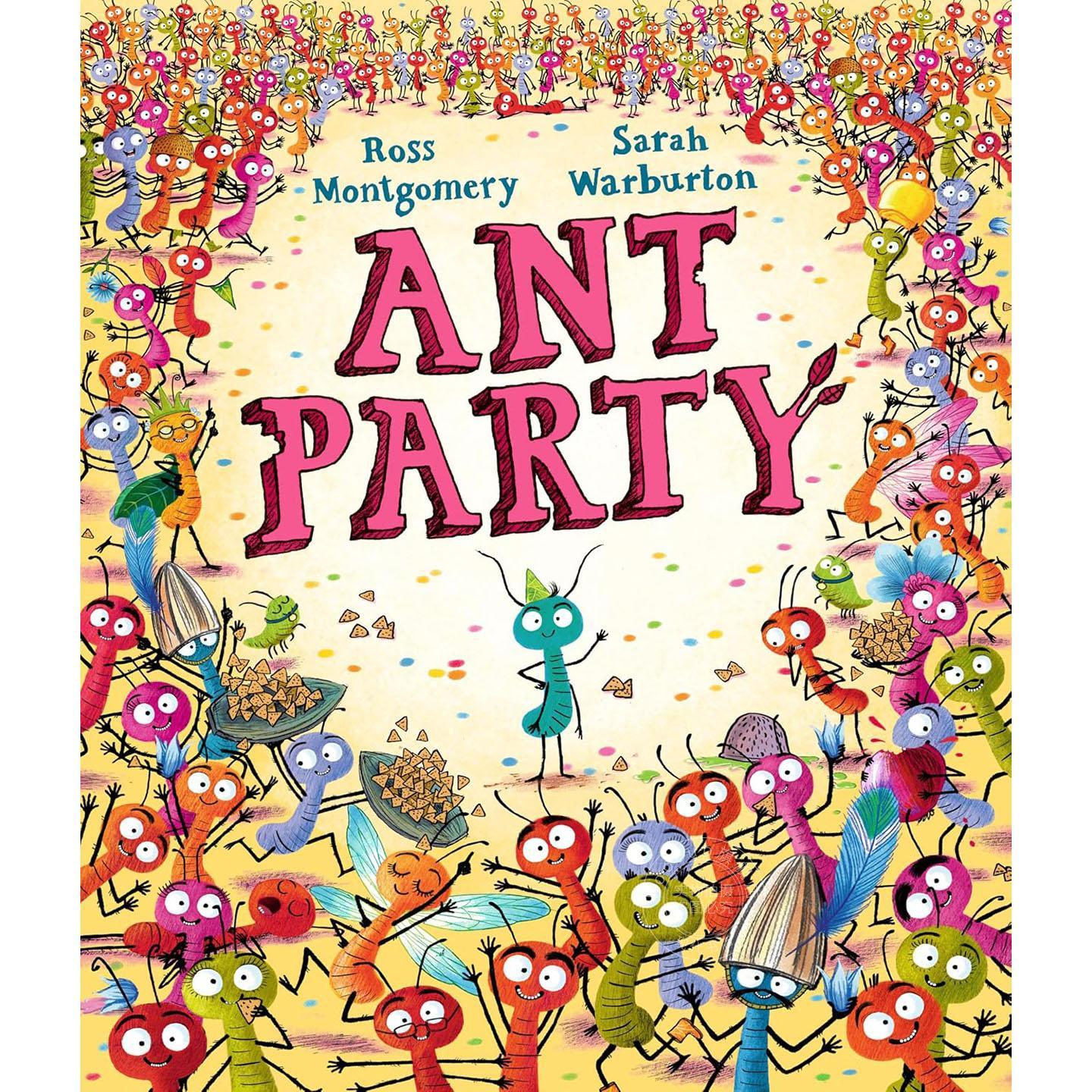 蚂蚁派对 昆虫冒险故事 儿童绘本 罗斯·蒙哥马利 Ross Montgomery 英文原版 Ant Party 3-7岁