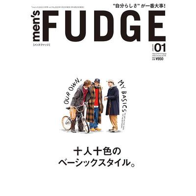 进口日文 men's FUDGE - メンズ ファッジ - 2026年1月号 Vol.178 十人十色.潮流男装 时尚杂志