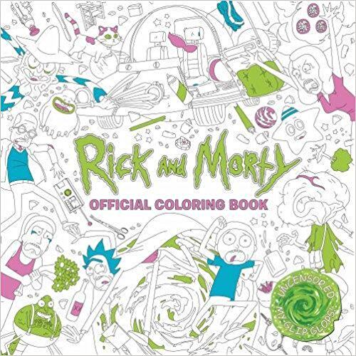 预售 瑞克和莫蒂动画官方涂色书 英文原版 Rick and Morty - Official Coloring Book 高分神作 脑洞大开 科幻动画