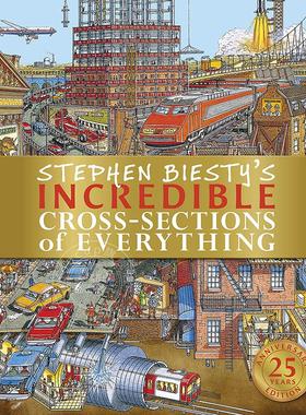 预售 DK不可思议的大剖面之万物 25周年纪念精装版 英文原版 Stephen Biesty's Incredible Cross-Sections of Everything