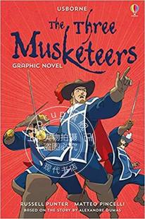 现货 三个火枪手 儿童漫画小说 英文原版 The Three Musketeers Graphic Novel 彩虹气球 Usborne出品