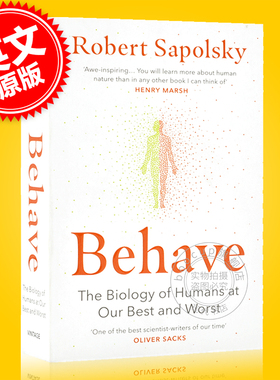 现货 行为暴力竞争利他 人类行为背后的生物学 Behave 英文原版 The Biology of Humans罗伯特·萨波斯基 Robert M Sapolsky