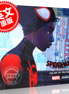预售 蜘蛛侠:平行宇宙新纪元电影画册设定集 纵横宇宙前篇 英文原版 Spider-Man:Into the Spider-Verse 精装 黑蜘蛛暗影 漫威索尼