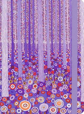 紫色森林 笔记本 日记本 文创周边 Peter Pauper Press 无酸纸 英文原版  Purple Forest Journal