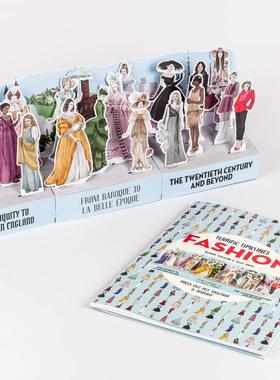现货 时间线系列:时尚流行史 拼插展示立体书 英文原版 Terrific Timelines:Fashion 时尚潮流服装服饰发展史介绍绘本 进口读物