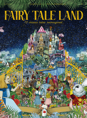 现货 童话王国 英文原版 Fairy Tale Land: 12 classic tales 儿童童话故事绘本书 7-10岁 亲子阅读启蒙
