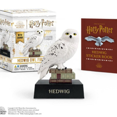预售 哈利·波特：海德薇猫头鹰有声雕像 进口套装 Harry Potter: Hedwig Owl Figurine: With Sound!
