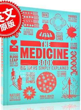 现货 DK医学百科图解 英文原版 The Medicine Book DK人类的思想百科丛书 Big Ideas Simply Explained 全彩精装 DK百科