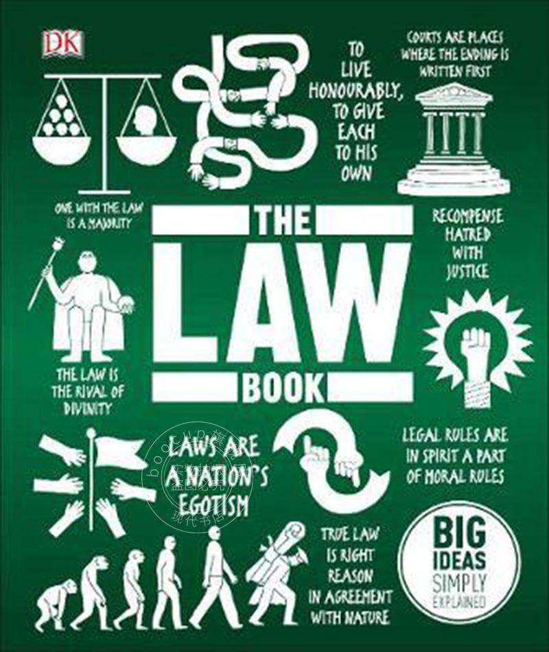 现货 英文原版 DK法学百科图解 The Law Book  Big Ideas Simply Explained DK人类的思想百科丛书 全彩精装 DK百科