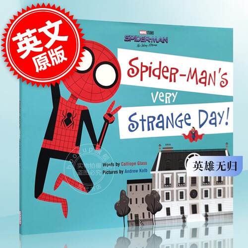 现货 蜘蛛侠:英雄无归 奇怪的一天英文原版Spider-Man:No Way Home:Spider-Man's Very Strange Day!同名电影儿童周边书Marvel漫威