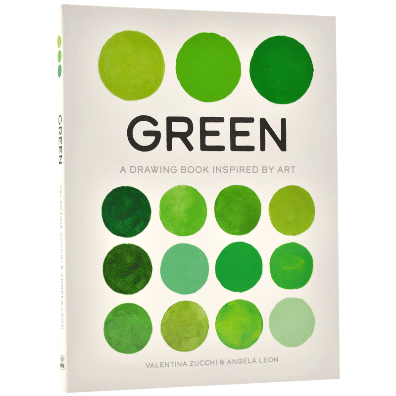 绿色:图画启发艺术 英文原版 Green : A Drawing Book Inspired by Art 瓦伦蒂娜·祖奇 艺术色彩画集 画册
