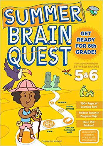 现货 大脑任务 暑期练习册 五年级至六年级 Summer Brain Quest Betwee