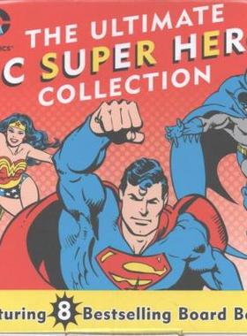 DC超*英雄8册纸板书儿童套装 英文原版 The Ultimate DC Super Hero Collection: 8 Bestselling Board Books 幼儿启蒙绘本