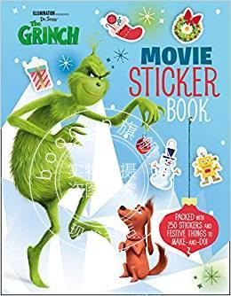 现货 绿毛怪格林奇电影黏贴书 英文原版 The Grinch: Movie Sticker Book 绿毛怪格林奇 黏贴书 儿童读物