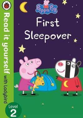 现货 英文原版Peppa Pig: First Sleepover Read It Yourself  Ladybird 粉红猪小妹佩奇 分级阅读故事书 精装绘本