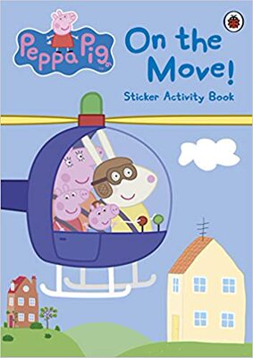 小猪佩奇 粉红猪小妹 英文原版 Peppa Pig: On the Move! Sticker Activity Book 小猪佩奇粘纸互动书 3-6岁宝宝 小瓢虫出品