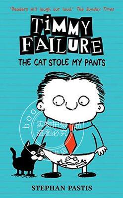 现货 囧侦探提米6 猫偷了我的裤子 进口儿童读物 Timmy Failure: The Cat Stole My Pants 少儿英语阅读 原版漫画故事书  精装