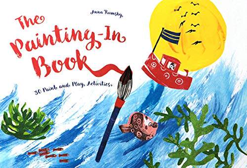 现货 书中作画 英文原版 The Painting-In Book 大开本的30日绘画活动游戏书