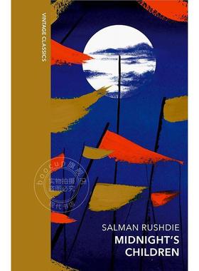 午夜之子 萨曼·鲁西迪 英文原版 Midnight's Children 外国文学小说 企鹅复古布脊经典系列