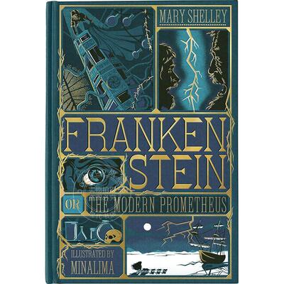 弗兰肯斯坦互动书 MinaLima工作室特别版 玛丽雪莱 Mary Shelley 英文原版 Frankenstein 精装立体互动书 经典故事书