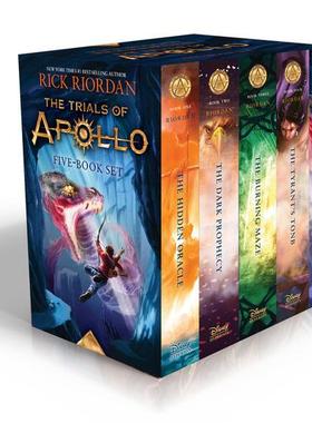 阿波罗的试炼5册精装套装 英文原版 The Trials of Apollo Set  瑞克瑞奥丹 Rick Riordan 青少年冒险小说