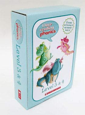 现货 I Love Reading Phonics L3 4学乐分级读物阅读自然发音16册附2CD