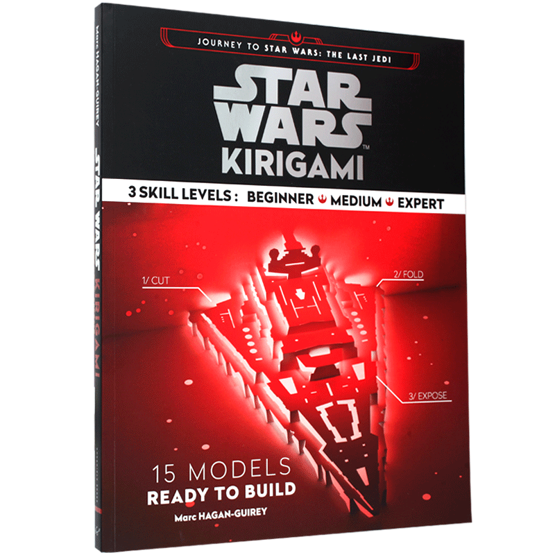 星球大战剪纸艺术 英文原版 Star Wars Kirigami: 15 Cut and Fold Ships from Across the Galaxy 星战载具立体纸模制作