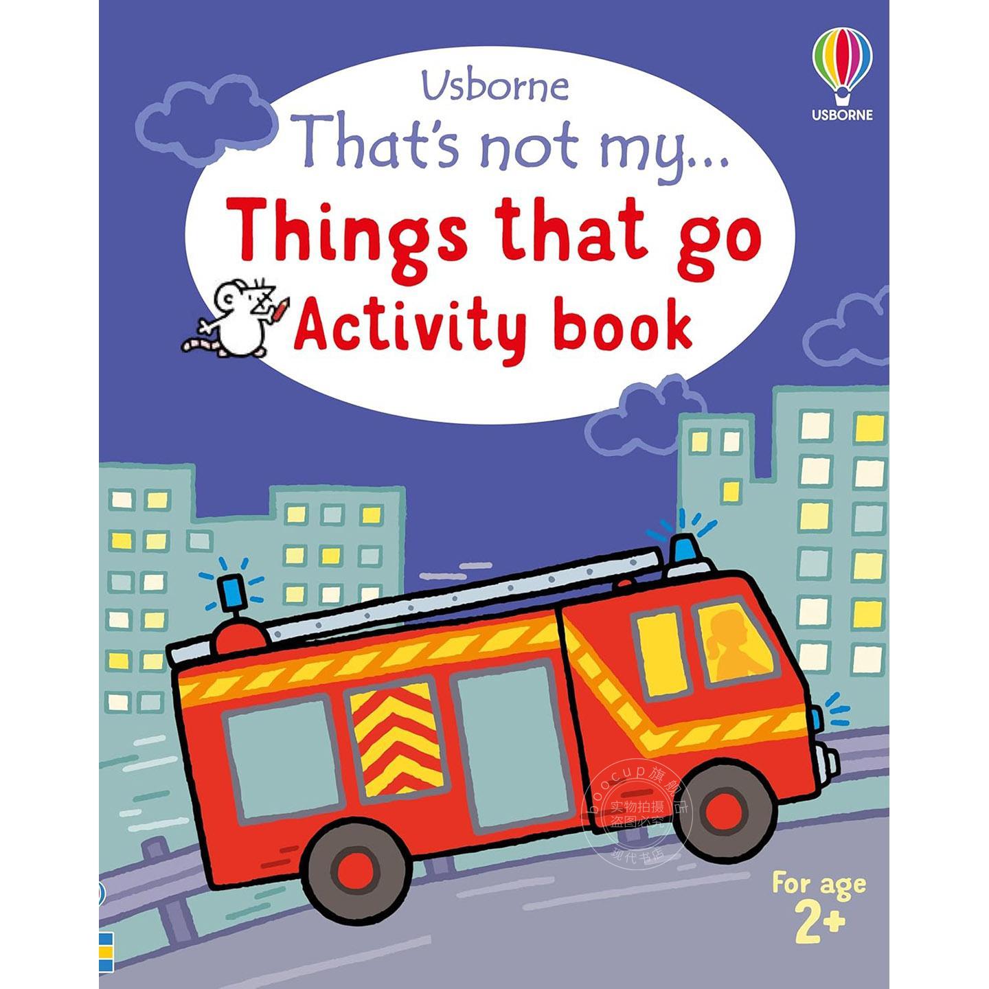 那不是我的 交通工具活动书 尤斯伯恩出版社 Usborne 儿童互动游戏书 英文原版 Thats not my Things That Go Activity Book 2-4岁