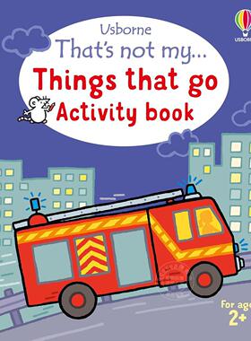 那不是我的 交通工具活动书 尤斯伯恩出版社 Usborne 儿童互动游戏书 英文原版 Thats not my Things That Go Activity Book 2-4岁