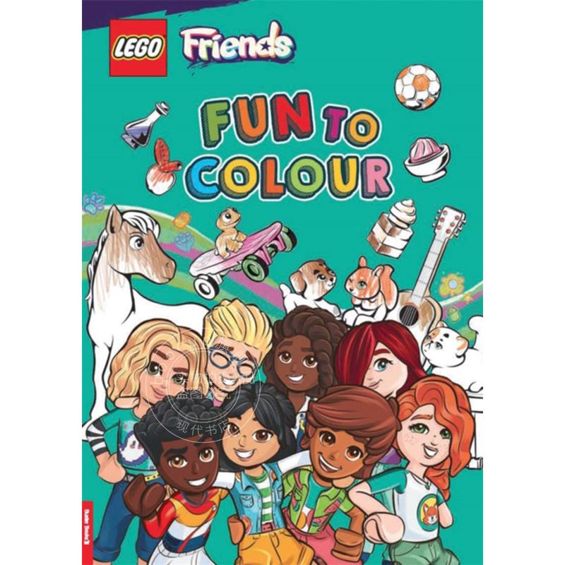 现货 乐高 朋友 色彩的乐趣涂色书 儿童互动游戏书周边 英文原版 LEGO (R) Friends: Fun to Colour
