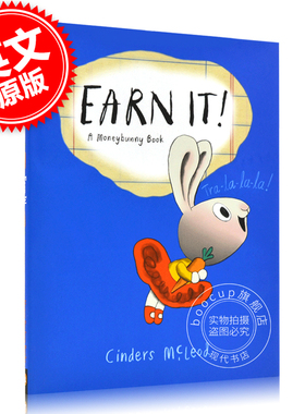 现货 英文原版 Moneybunny系列：赚钱！儿童财商启蒙 Cinders McLeod 精装绘本 Earn It!
