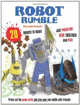 现货 Robot Rumble: 20 Robots to Make! Just Press Out Glue T