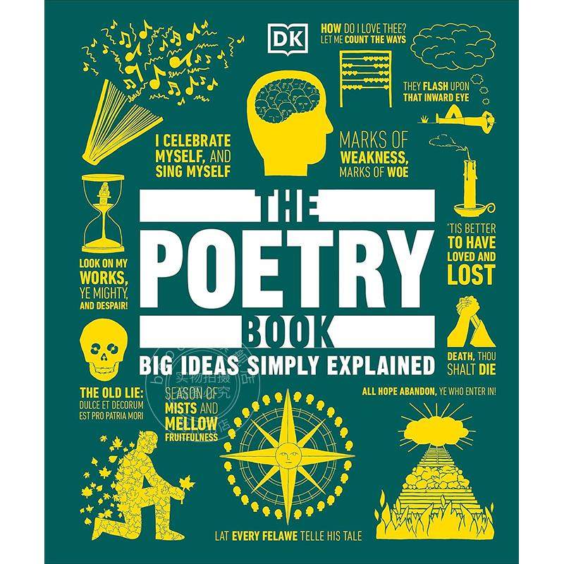 现货 DK诗歌百科 诗歌入门读物 90多部诗歌作品集  英文原版 The Poetry Book DK Big Ideas