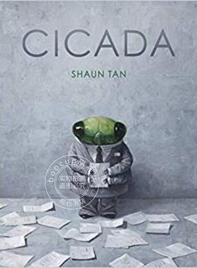 现货 蝉 英文原版 Cicada 澳洲华裔插画师陈志勇绘本 新作 Shaun Tan 精装