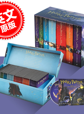 现货 哈利波特 英文版 1-7 Harry Potter 套装+哈利波特有声读物朗读音频 100CD JK罗琳 Complete Collection 哈利波特与魔法 中图